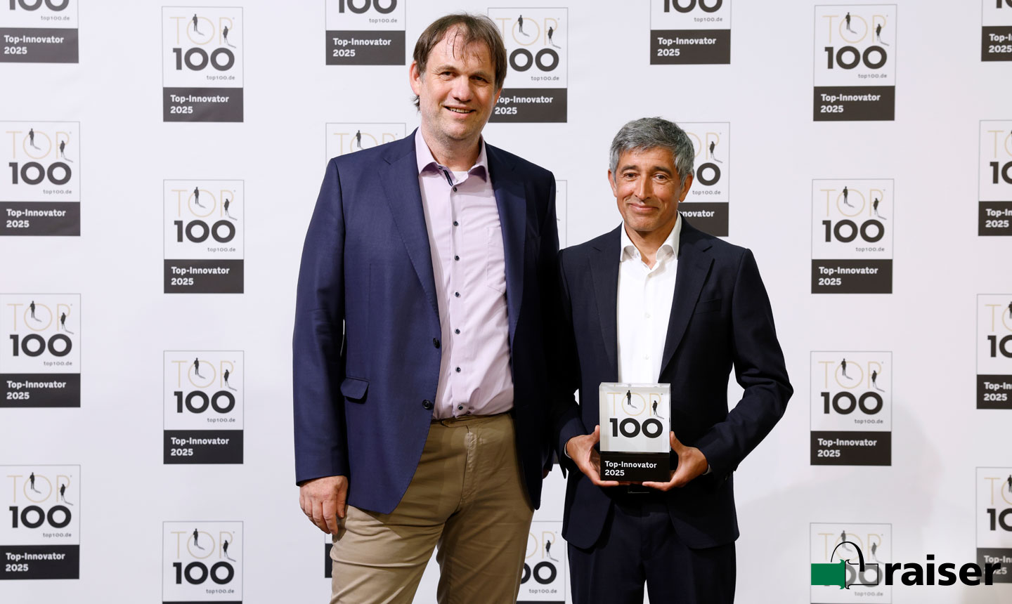 raiser erhält TOP 100-Auszeichnung: Ranga Yogeshwar ehrt die Innovationskraft